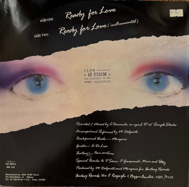 Disque vinyle de Morgana - Ready For Love en vente sur www.vinylesandvintage.com