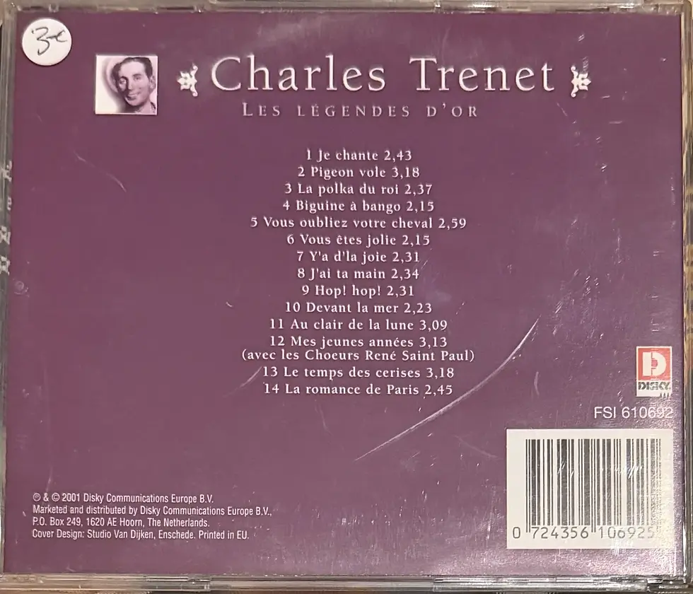 CD Audio de Charles Trenet - Les Légendes d'Or | Vinyles & Vintage