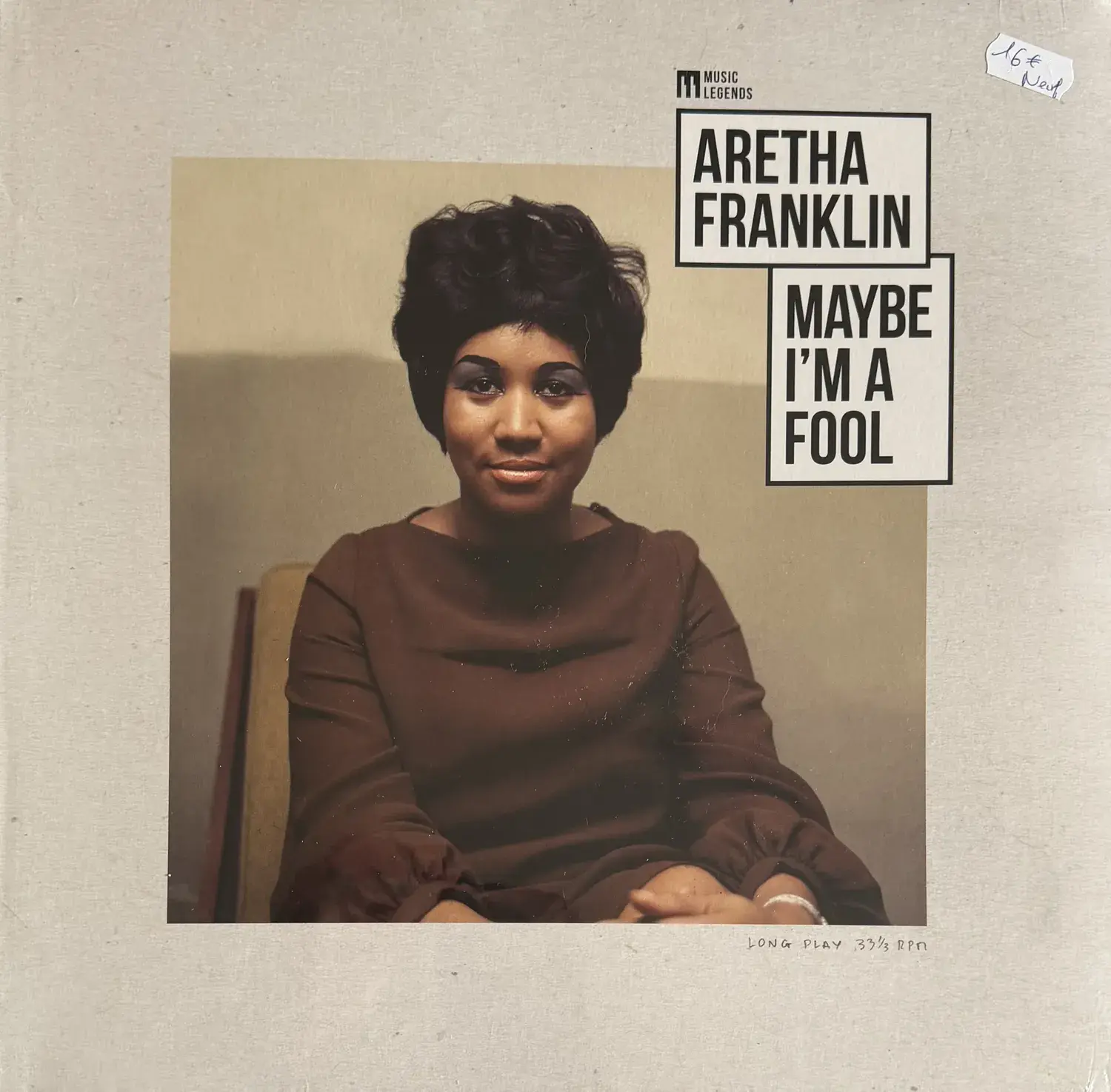 Disque vinyle de Aretha Franklin - Maybe I'm A Fool | Vinyles & Vintage
