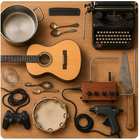Quand la créativité fait sonner l’insolite : ces objets devenus instruments de musique 🎵🔧