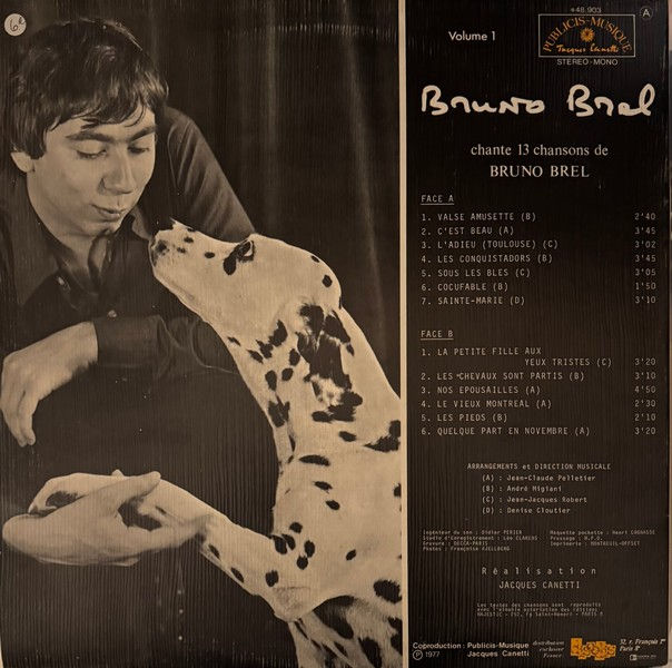 Miniature : Disque vinyle de Bruno Brel - C'est Beau ! Volume 1 en vente sur www.vinylesandvintage.com