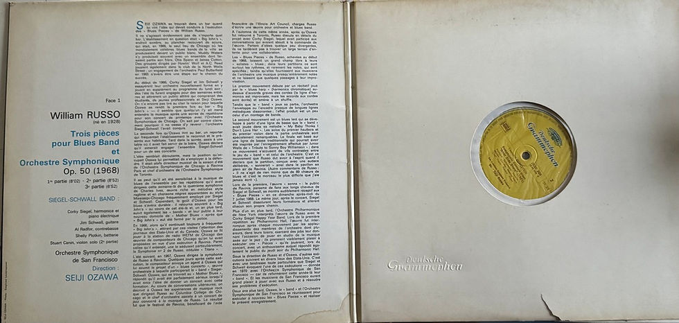 Miniature : Disque vinyle de Seiji Ozawa - Bernstein / Russo en vente sur Vinyles & Vintage