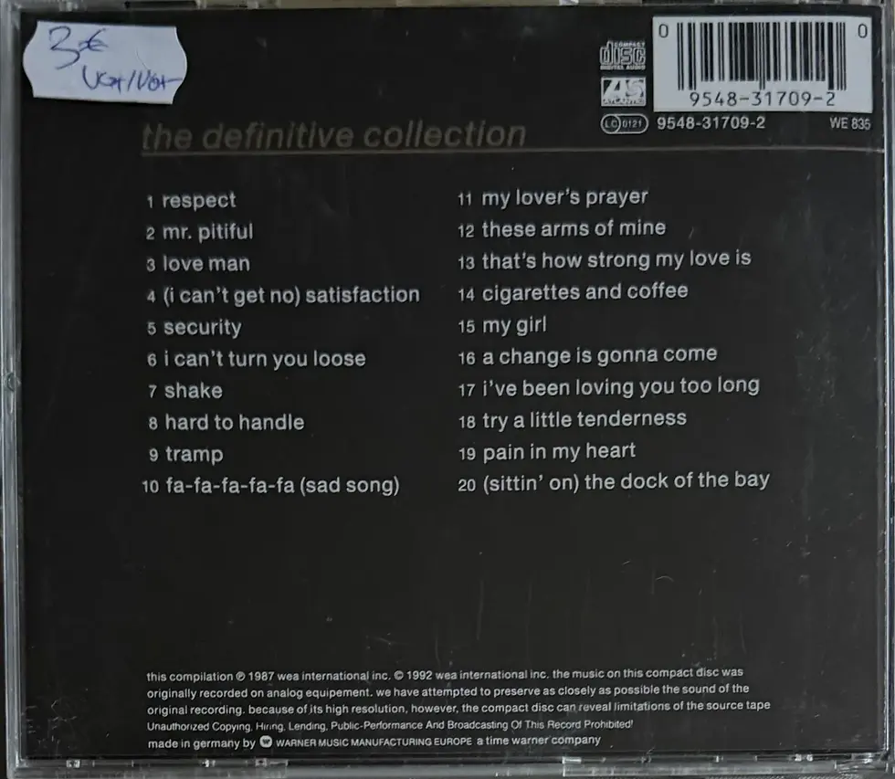 CD Audio de Otis Redding - The Dock Of The Bay : The Definitive Collection | Vinyles & Vintage