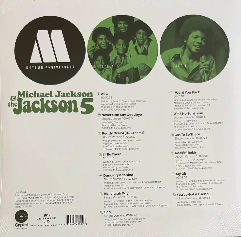 Miniature : Disque vinyle de Michael Jackson & The Jackson 5 - Motown Anniversary | Vinyles & Vintage