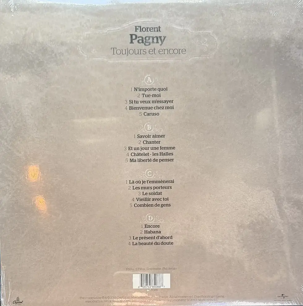 Disque vinyle de Florent Pagny - Toujours Et Encore | Vinyles & Vintage