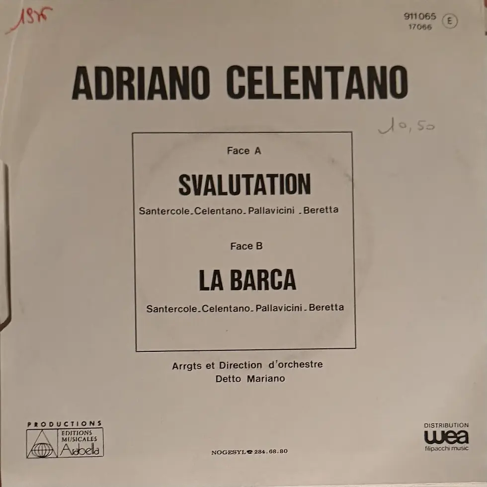 Disque vinyle de Adriano Celentano - Svalutation | Vinyles & Vintage