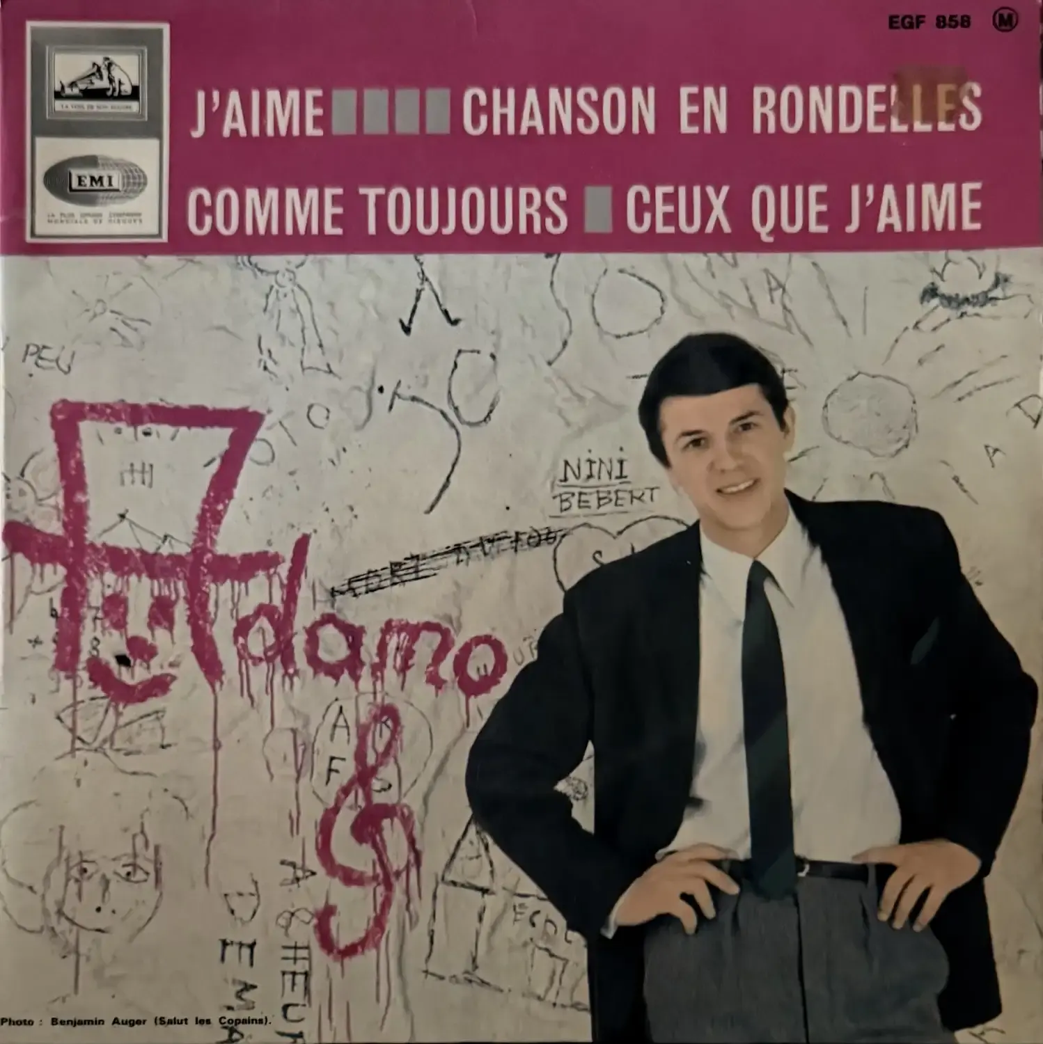 Disque vinyle de Adamo - J'aime | Vinyles & Vintage