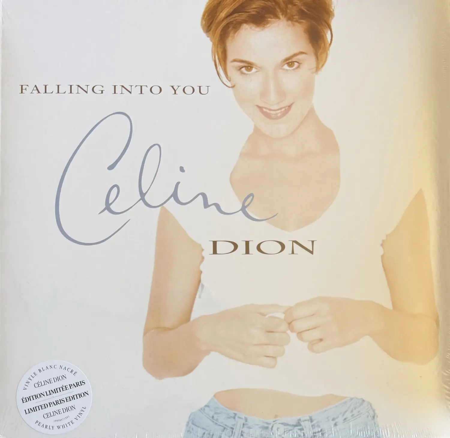 Disque vinyle de Céline Dion - Falling Into You (Édition limitée Paris, Double vinyle blanc nacré) | Vinyles & Vintage
