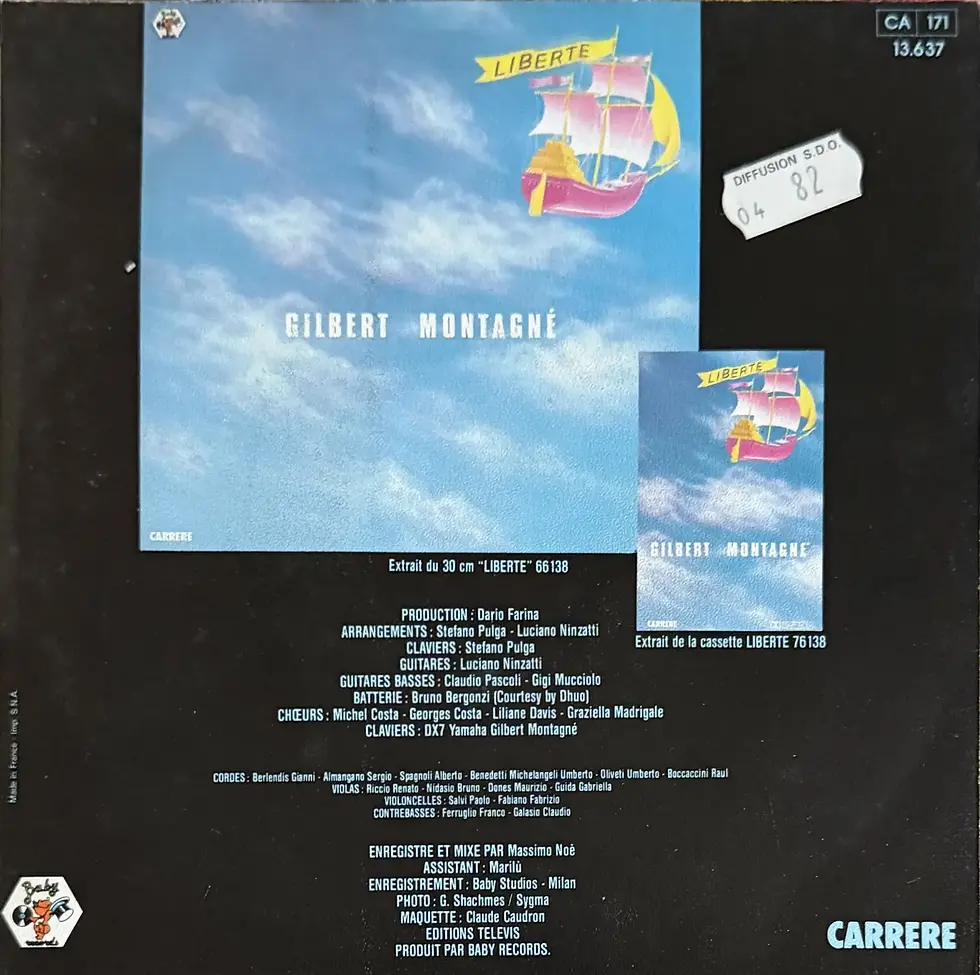 Miniature : Disque vinyle de Gilbert Montagné - J'ai Le Blues De Toi | Vinyles & Vintage