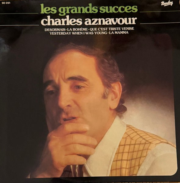 Disque vinyle de Charles Aznavour - Les Grands Succes en vente sur Vinyles & Vintage