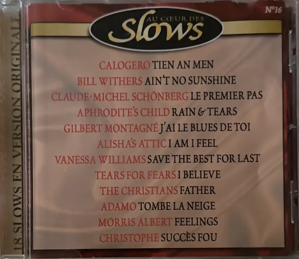 CD Audio de Au Cœur des Slows - Volume n°16 | Vinyles & Vintage