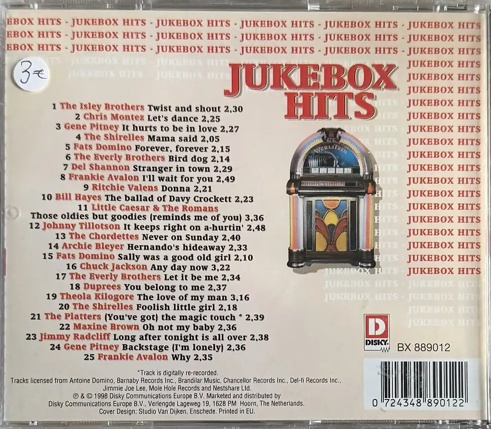 CD Audio de Jukebox Hits - CD2 | Vinyles & Vintage