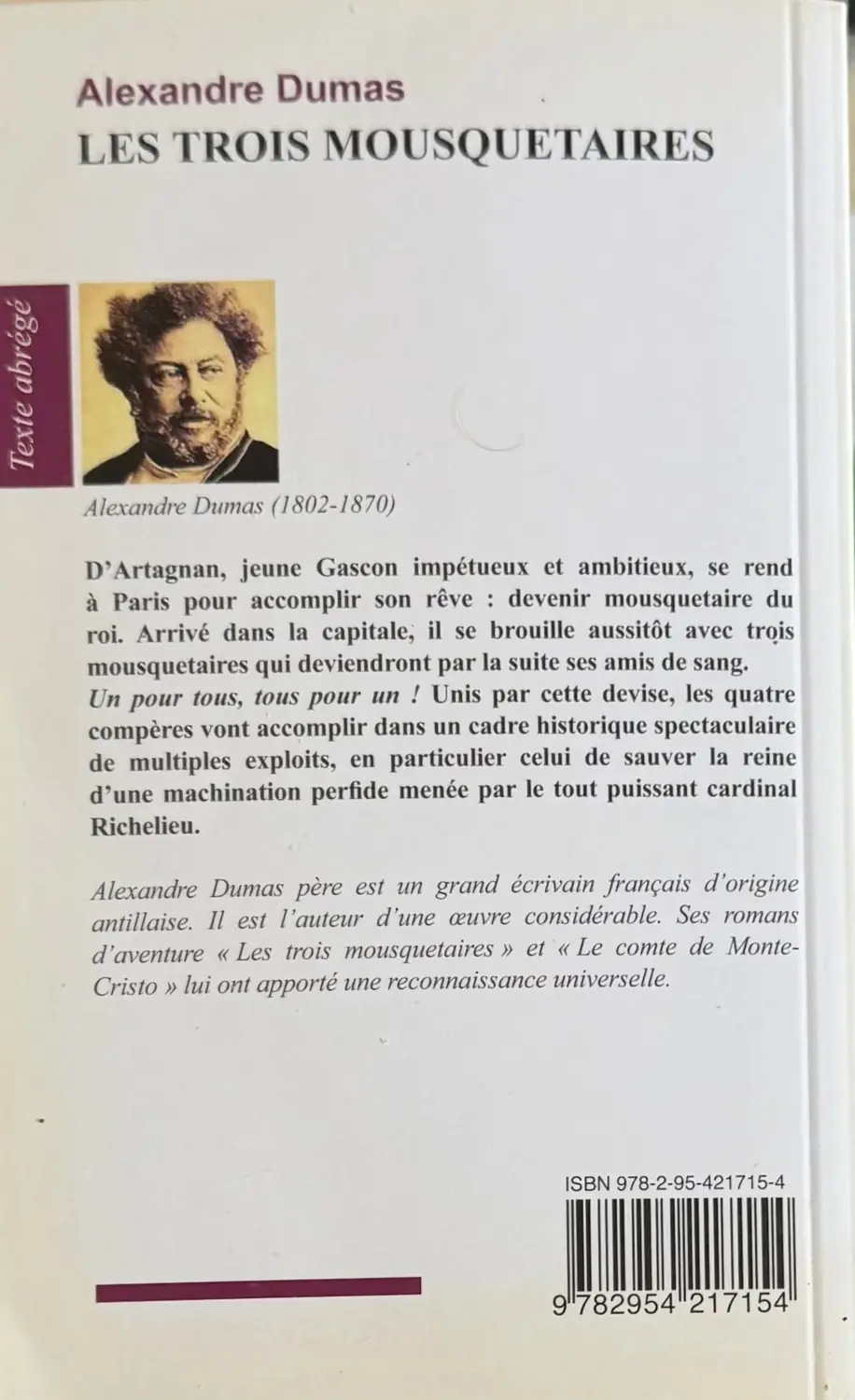 Livre de Alexandre Dumas - Les trois mousquetaires | Vinyles & Vintage
