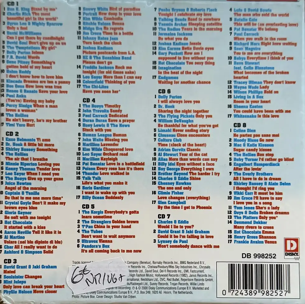 Coffret CD Audio de Compilation - Romantic Rock & Love Ballads | Vinyles & Vintage