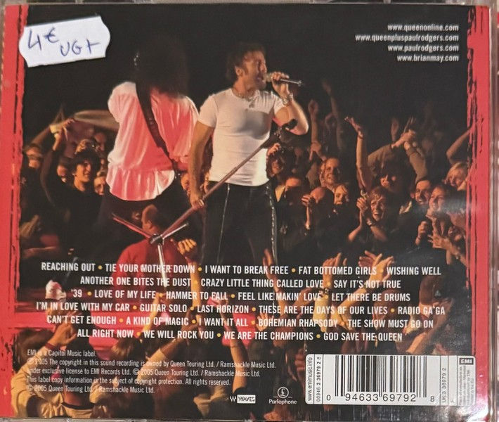 CD de Queen + Paul Rodgers ‎– Return Of The Champions en vente sur www.vinylesandvintage.com