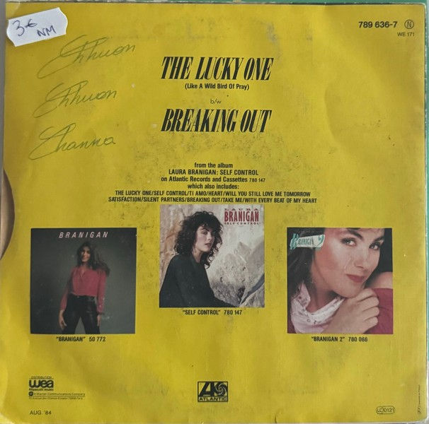Disque vinyle de Laura Branigan ‎– The Lucky One (Like A Wild Bird Of Pray) en vente sur www.vinylesandvintage.com