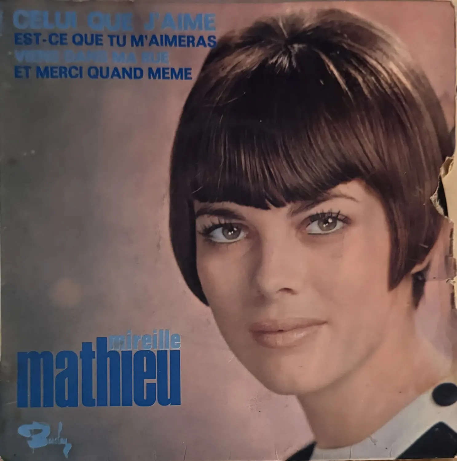 Disque vinyle de Mireille Mathieu - Celui Que J'Aime | Vinyles & Vintage