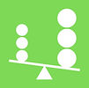 Unbalanced or Lopsided Growth icon