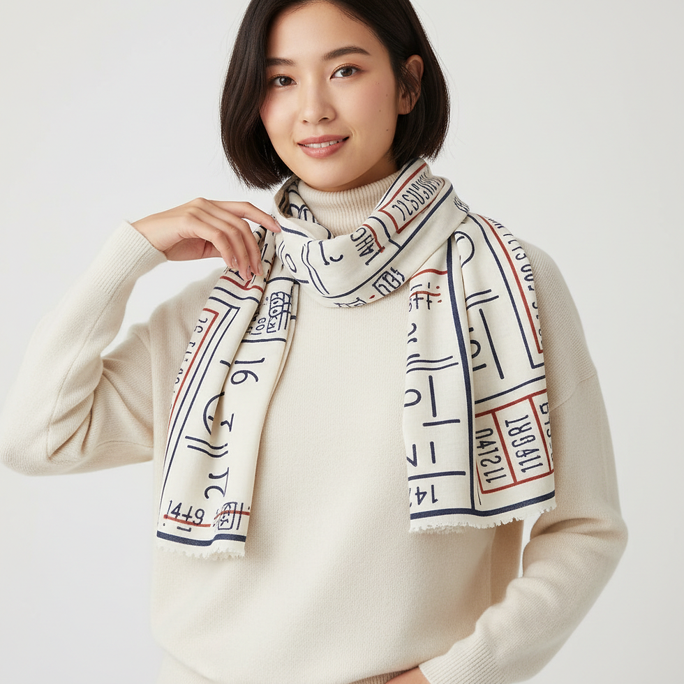 Railway Ticket Scarf