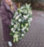 Heavenly White Coffin Spray