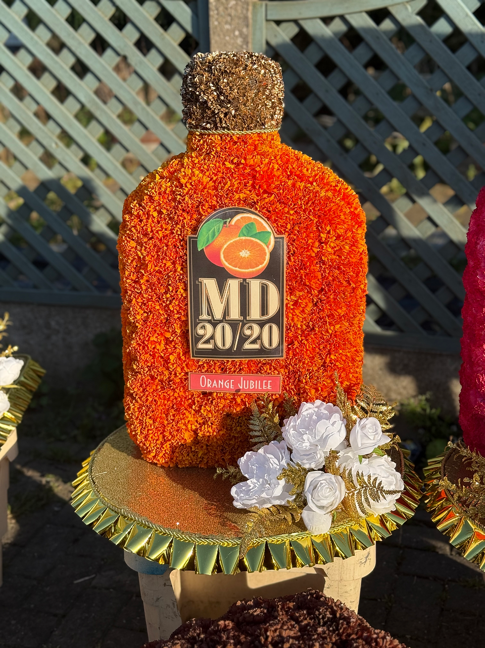 Artificial MD 20/20 Orange Jubilee Bottle – £175