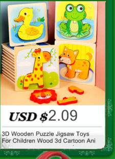 Thumbnail: Kids Wooden Toys 3D Wood Puzzle Cartoon Animals Cognitive Jigsaw Puzzle Early Le