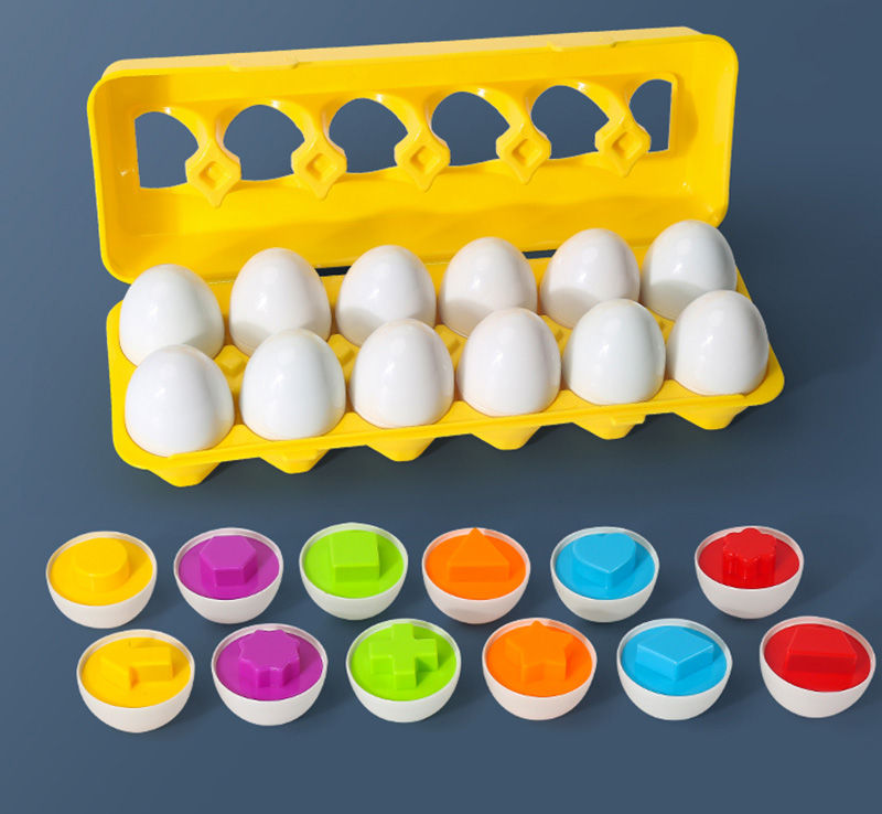 Thumbnail: Eggs Screws 3D Puzzle Montessori Learning Education Math Toys Kids Shape Match S