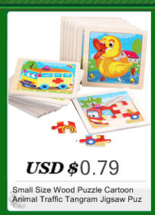 Thumbnail: Kids Wooden Toys 3D Wood Puzzle Cartoon Animals Cognitive Jigsaw Puzzle Early Le