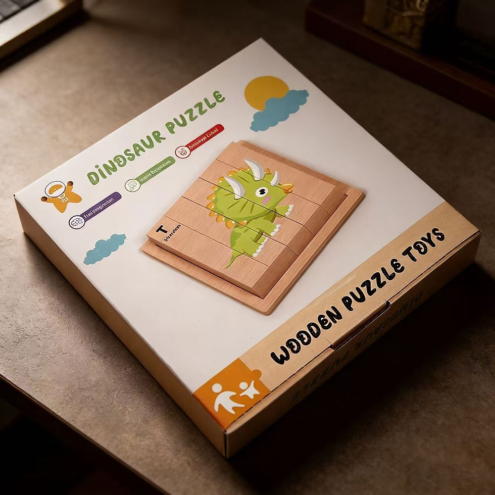 Thumbnail: Wooden Puzzle Toy for Kids Jigsaw Forest Animal Dinosaur Traffic Educational Tod
