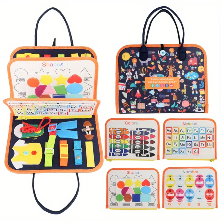 Thumbnail: Busy Board Montessori Toys Gifts, Sensory Toys,Educational Travel Toys, Preschoo
