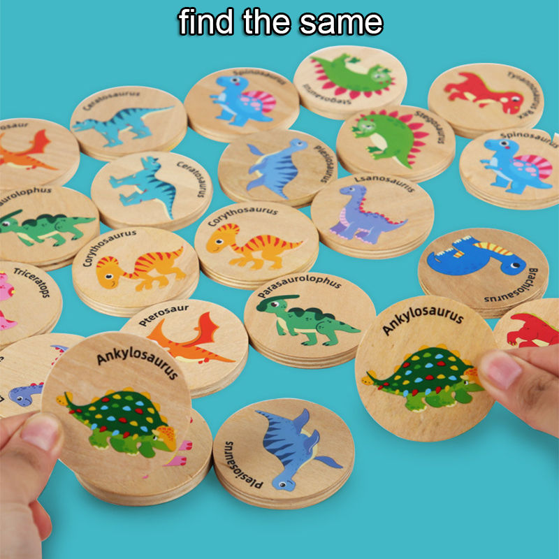 Thumbnail: Montessori Puzzle Matching Toy Cognitive Memory Find The Same Focus Fraining Thi