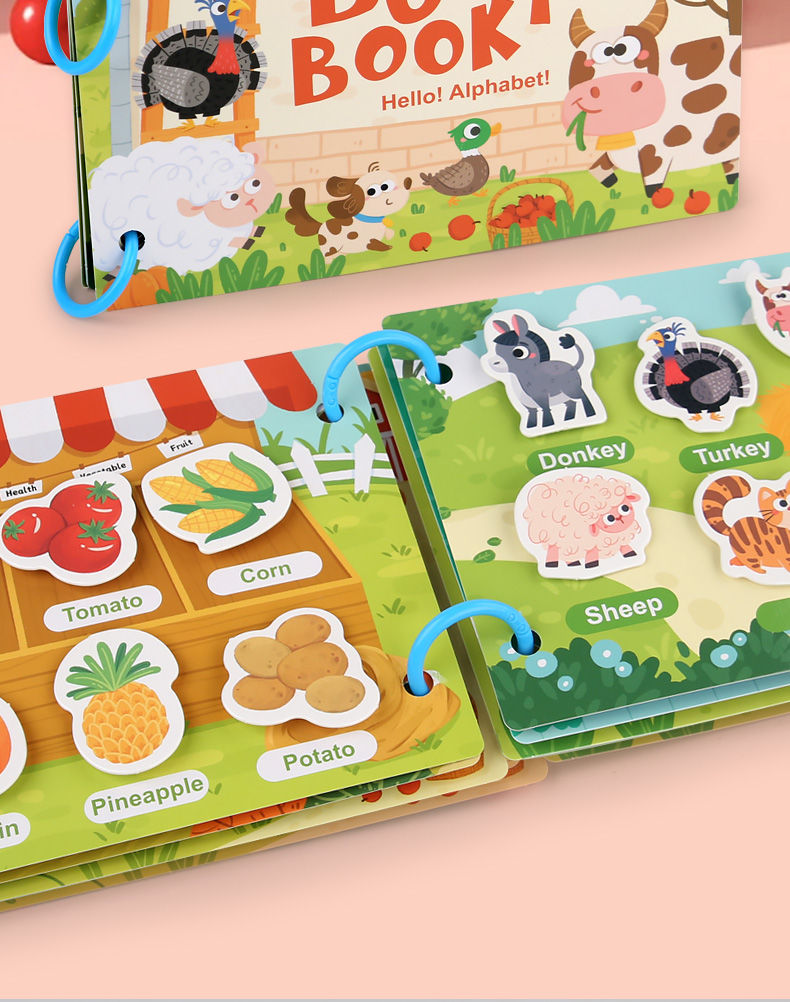 Thumbnail: New Montessori Scene Stickers for Children DIY Hand-on Puzzle Reusable Books Car
