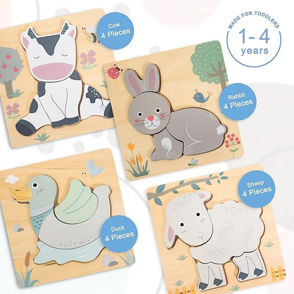 Thumbnail: 3D Wooden Cartoon Animals Cognitive Puzzles For Kids Children's Wooden Puzzles T