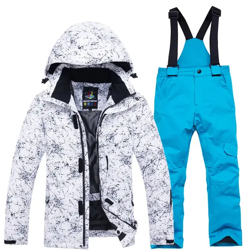 Thumbnail: Thermal Kids Ski Suit Boys Girls Ski Jacket Pants Set Windproof Waterproof