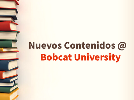 [Introducción] Nuevos contenidos en la Bobcat University. Octubre de 2025