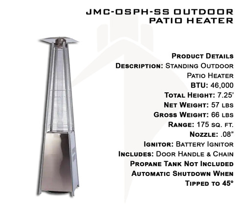 JMC Furniture Propane Patio Heater CincyRestaurant