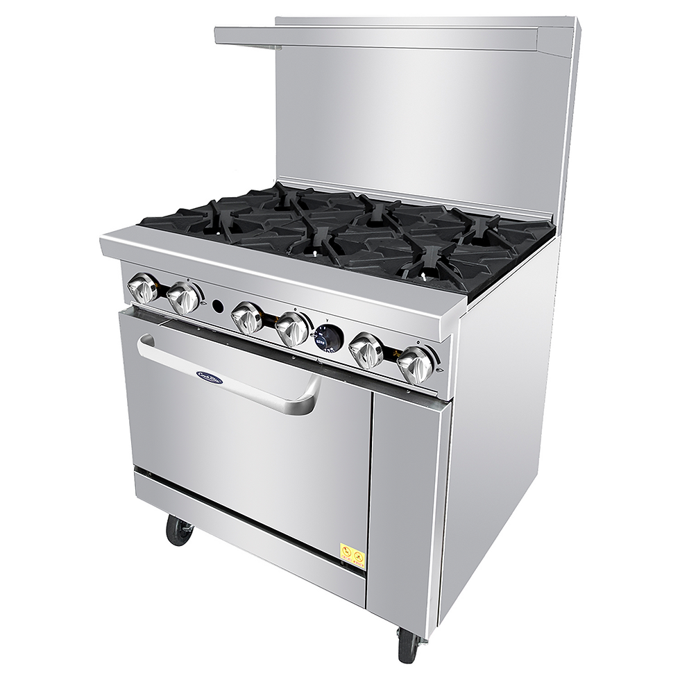 Miniaturbild: CookRite 36″ Gas Range (6 Burner Model)