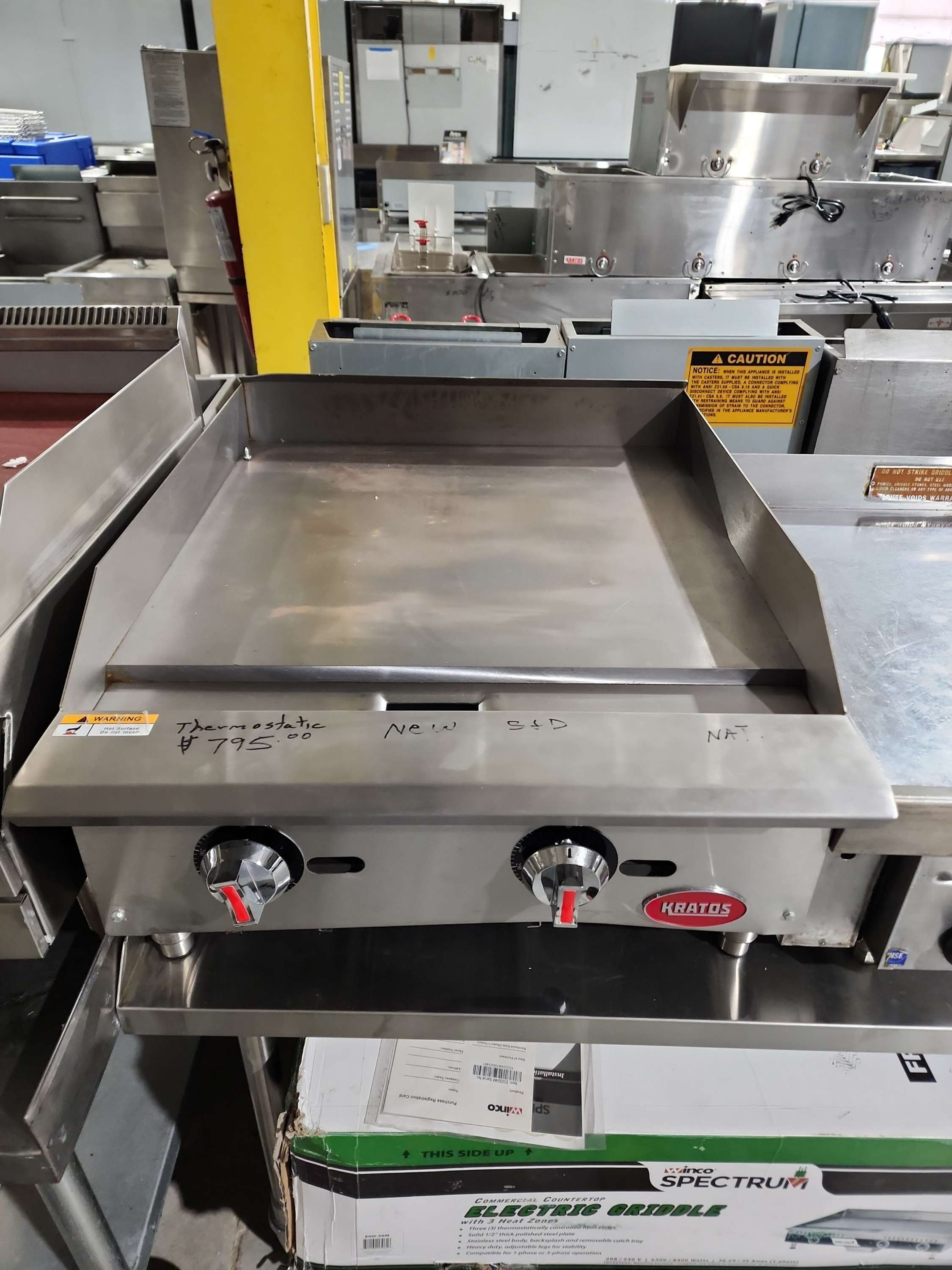 Kratos 24" Griddle - Thermostatic - Nat Gas