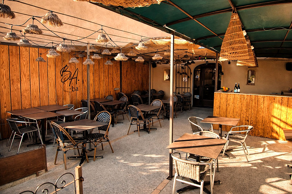 terrasse restaurant le BA-ba à Gruissan