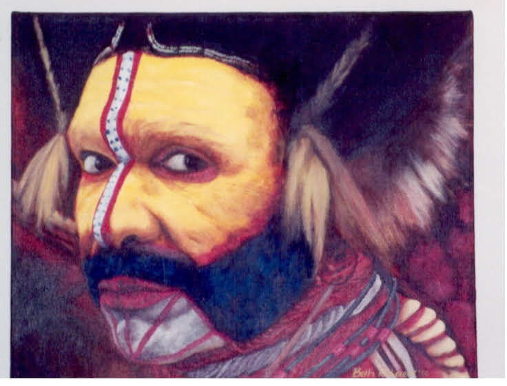 Tribe Man (acrylic)