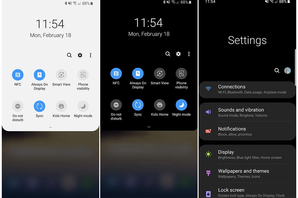One UI - Credit: https://www.pcworld.com/article/3341310/one-ui-tips-and-tricks-s9-s10.html
