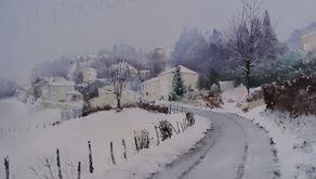 Saint-Galmier- neige chemin du barrage