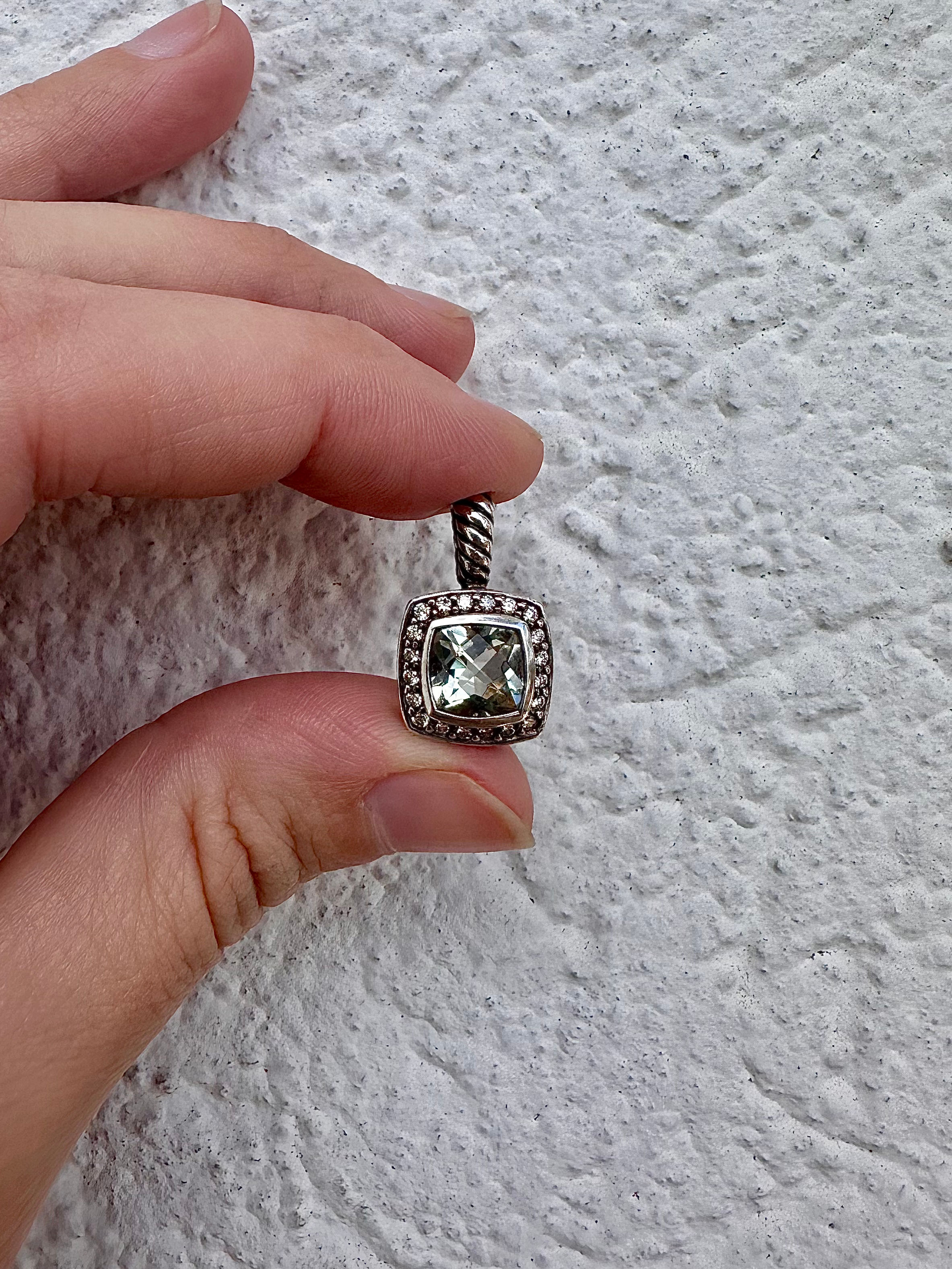 David Yurman Petite Albion Prasiolite Pendant