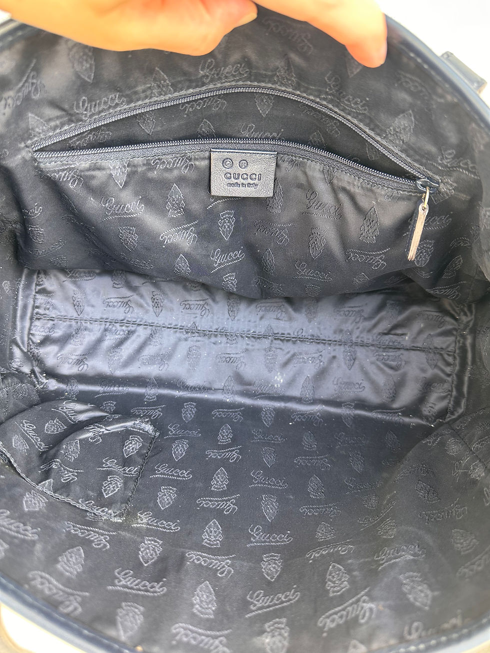 Thumbnail: Gucci GG Imprime Small Tote in Navy