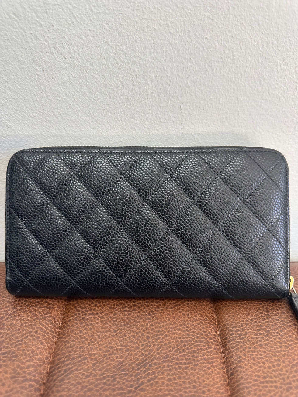 Thumbnail: Chanel Caviar Long Zippy Wallet 