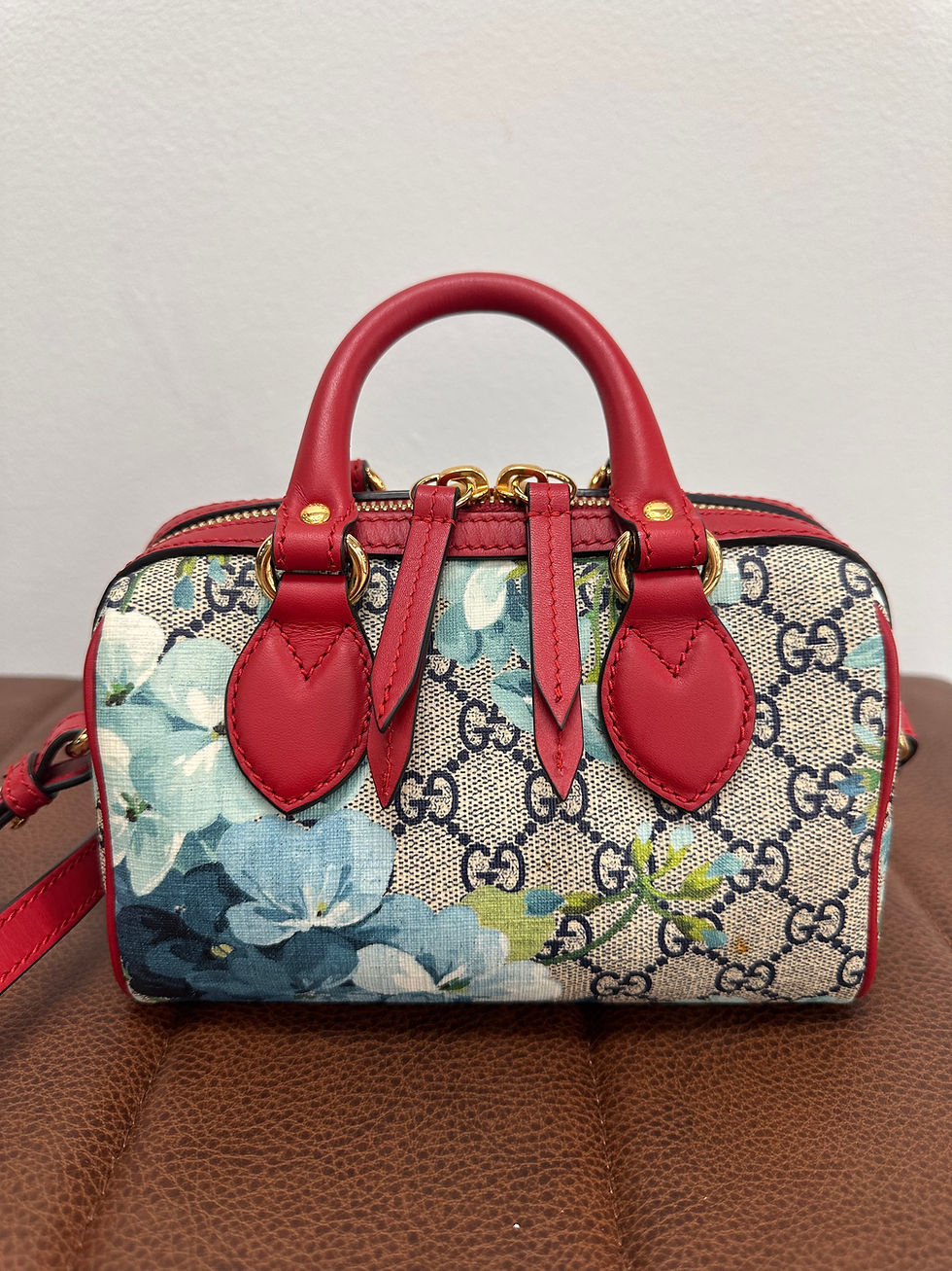 Thumbnail: Gucci GG Supreme Blooms Boston Bag