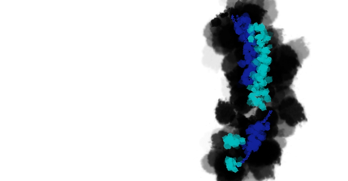 black blue and turquoise color path