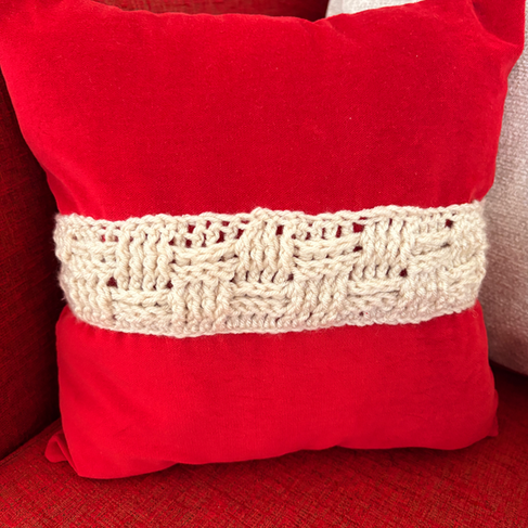 Red vevet cushion