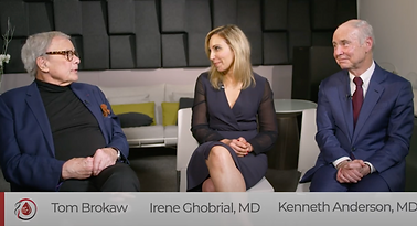 Tom Brokaw, Dr. Irene Ghobrial and Dr. Kenneth Anderson interview