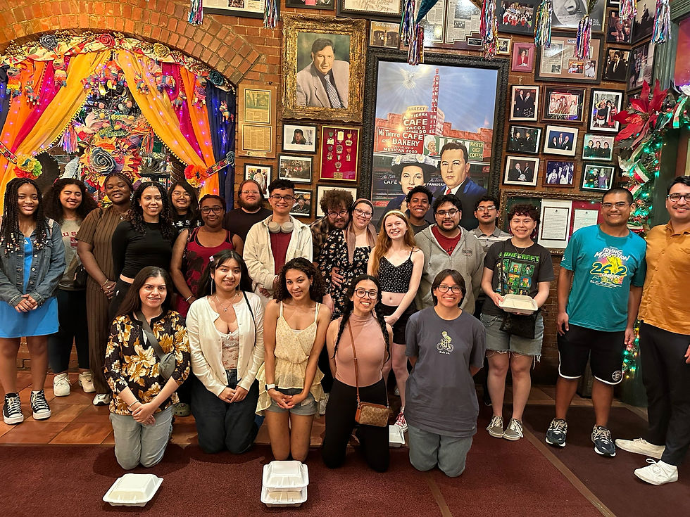 All of us together after our first dinner together!